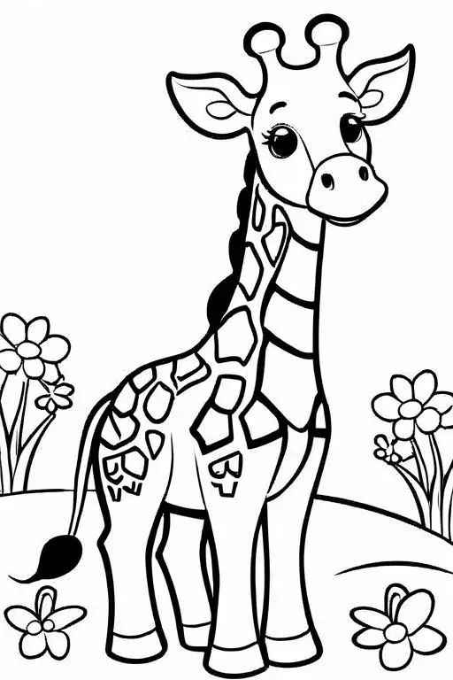 Giraffen Ausmalbilder 219