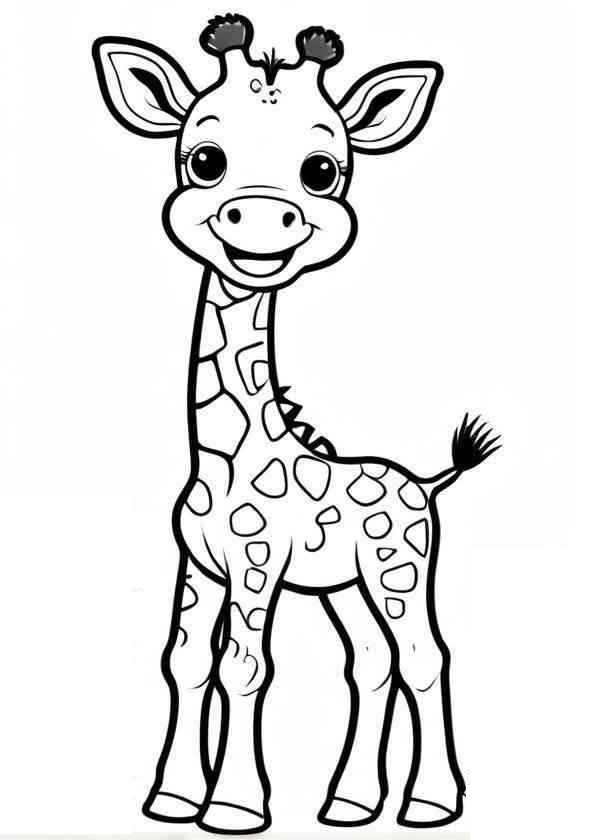 Giraffen Ausmalbilder 543