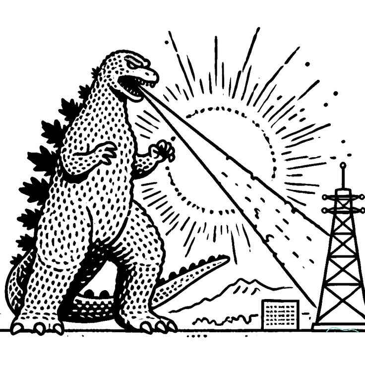 Godzilla Ausmalbilder 550