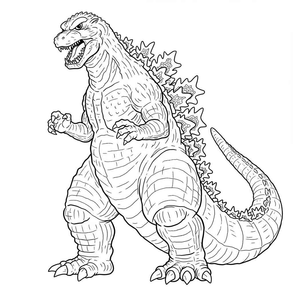 Godzilla Ausmalbilder 734