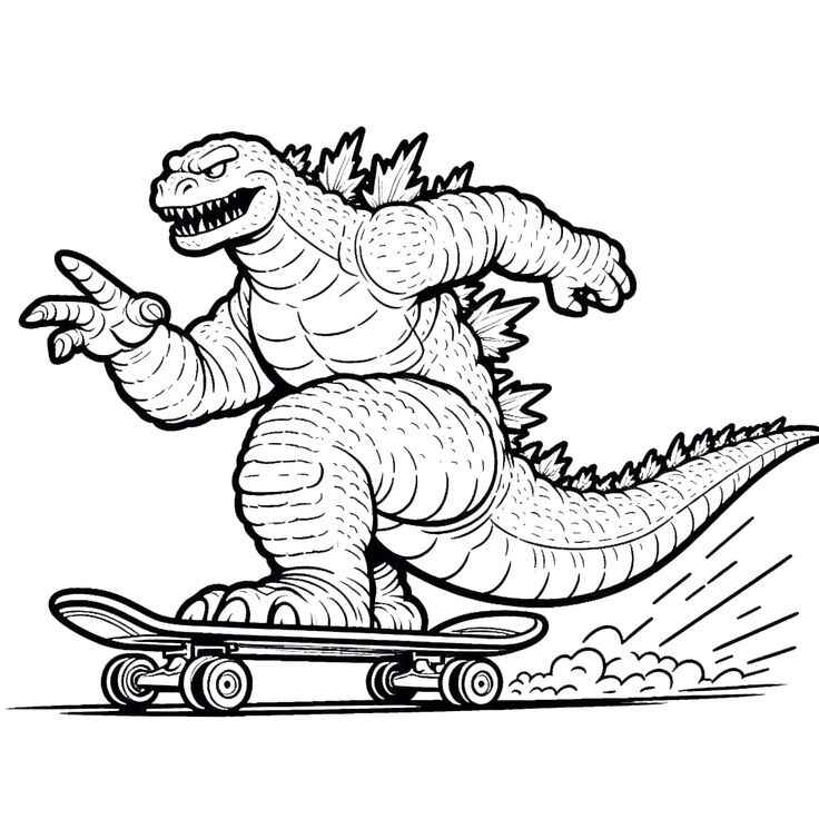 Godzilla Ausmalbilder 998