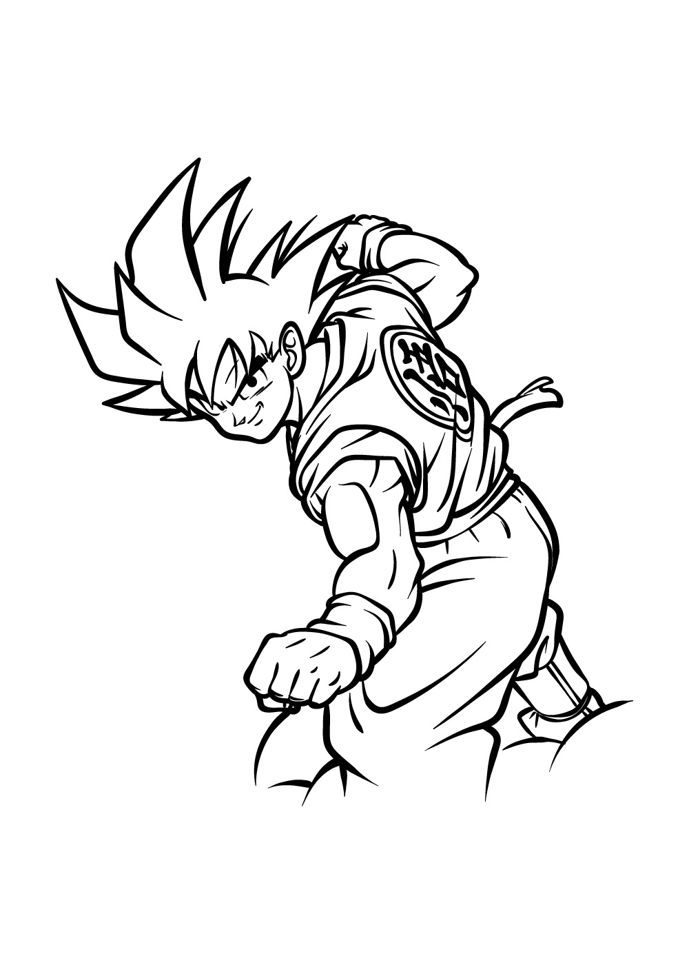 Goku Ausmalbilder 034