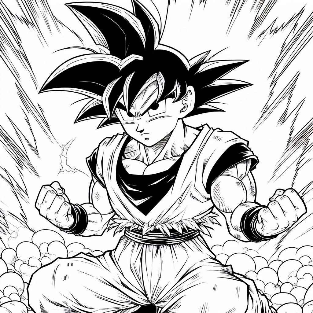 Goku Ausmalbilder 056