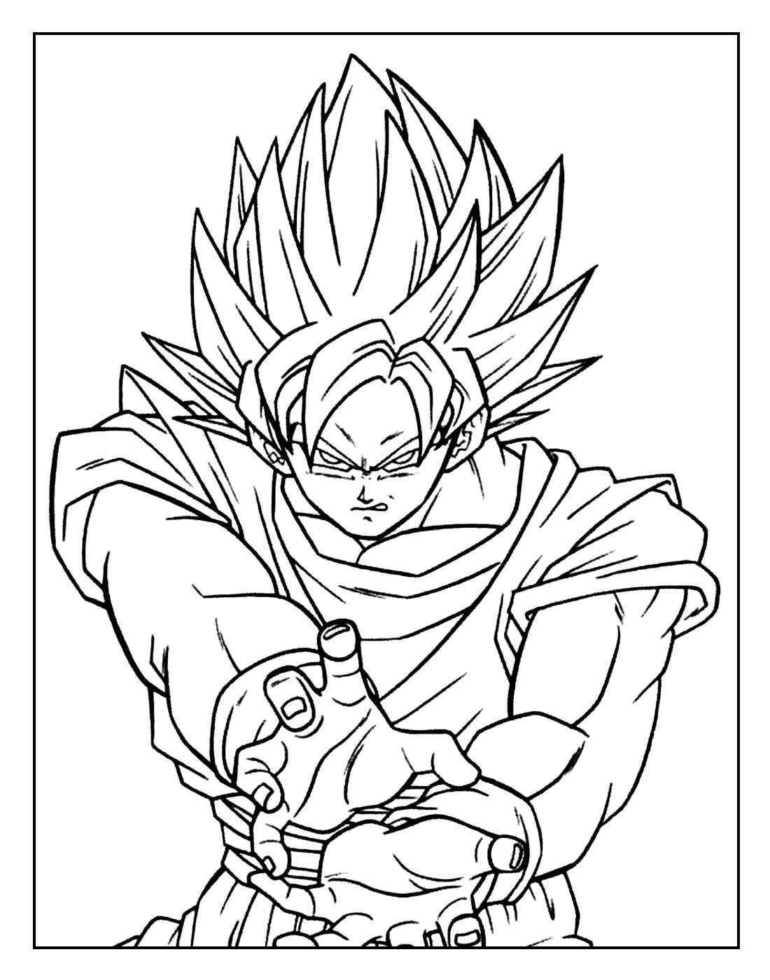 Goku Ausmalbilder 065