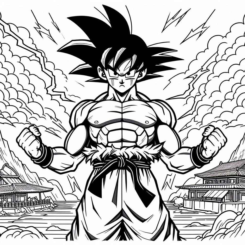 Goku Ausmalbilder 075