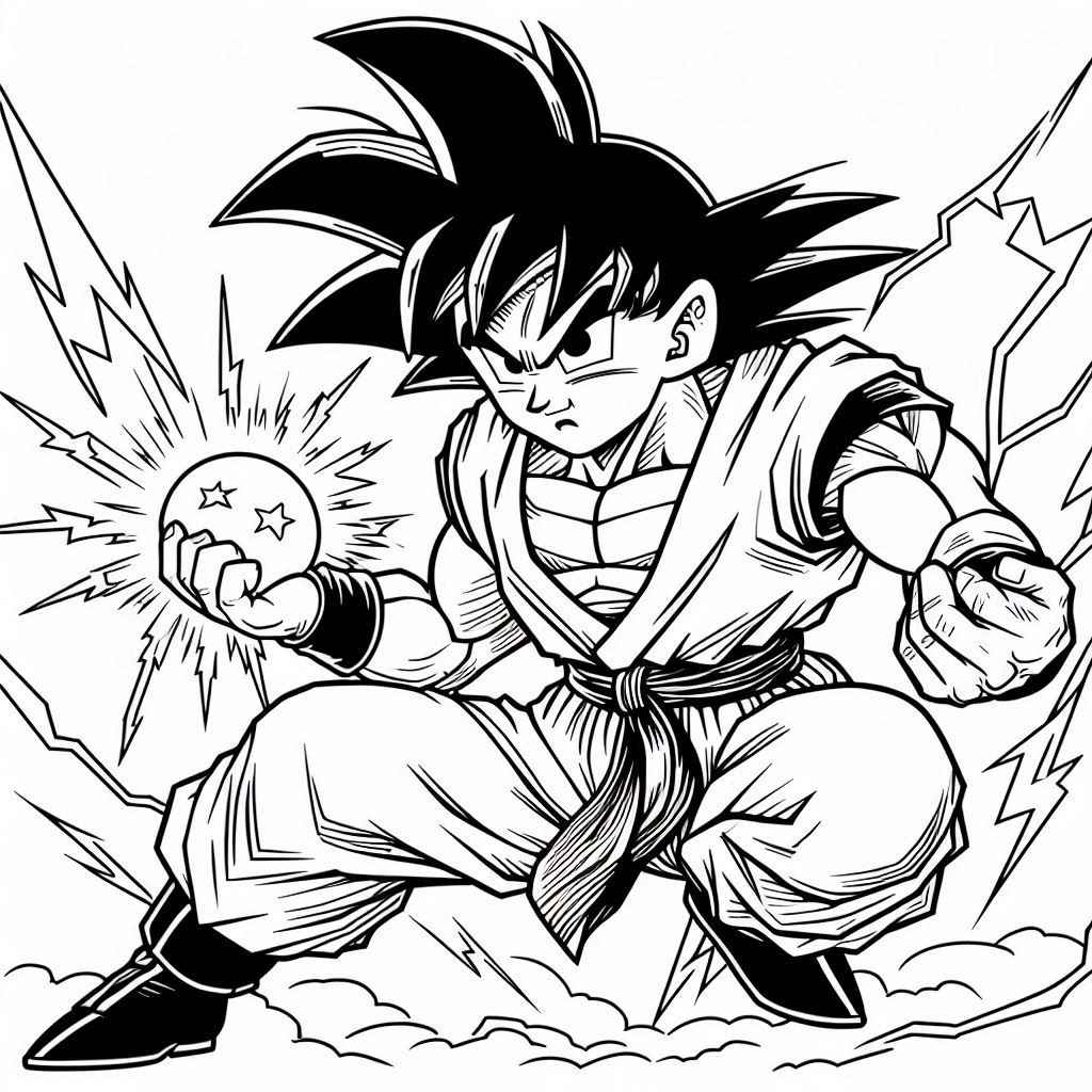 Goku Ausmalbilder 129