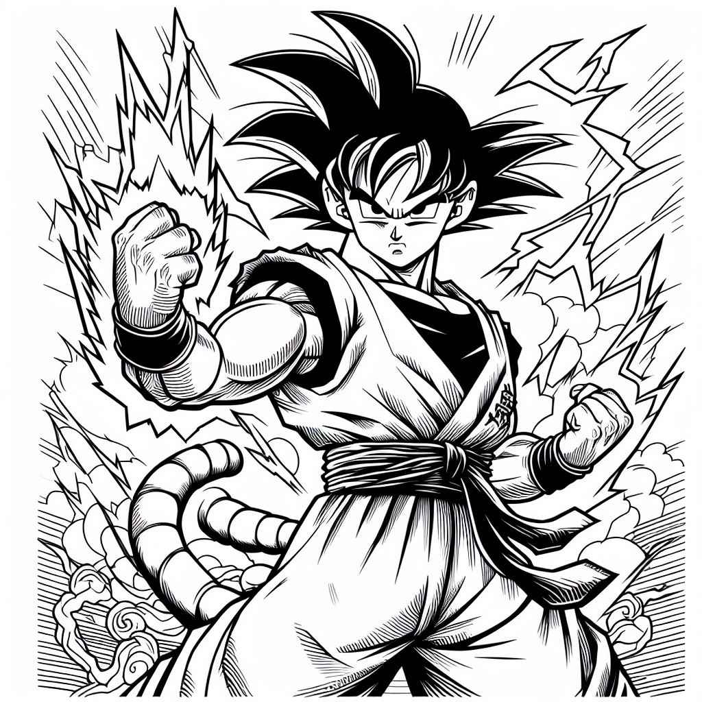 Goku Ausmalbilder 273