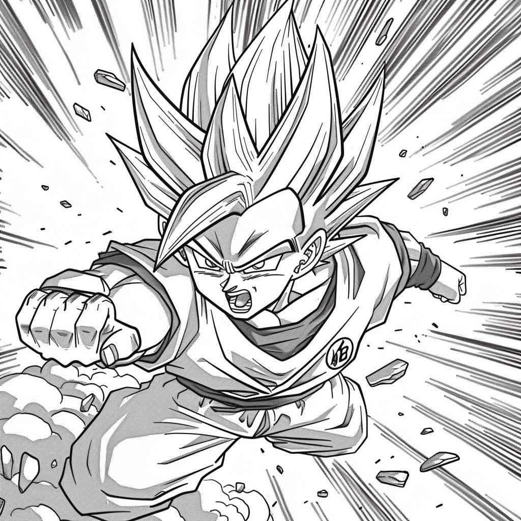 Goku Ausmalbilder 555
