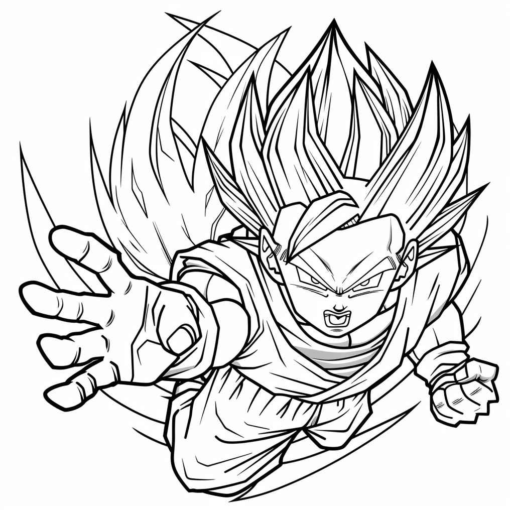 Goku Ausmalbilder 721