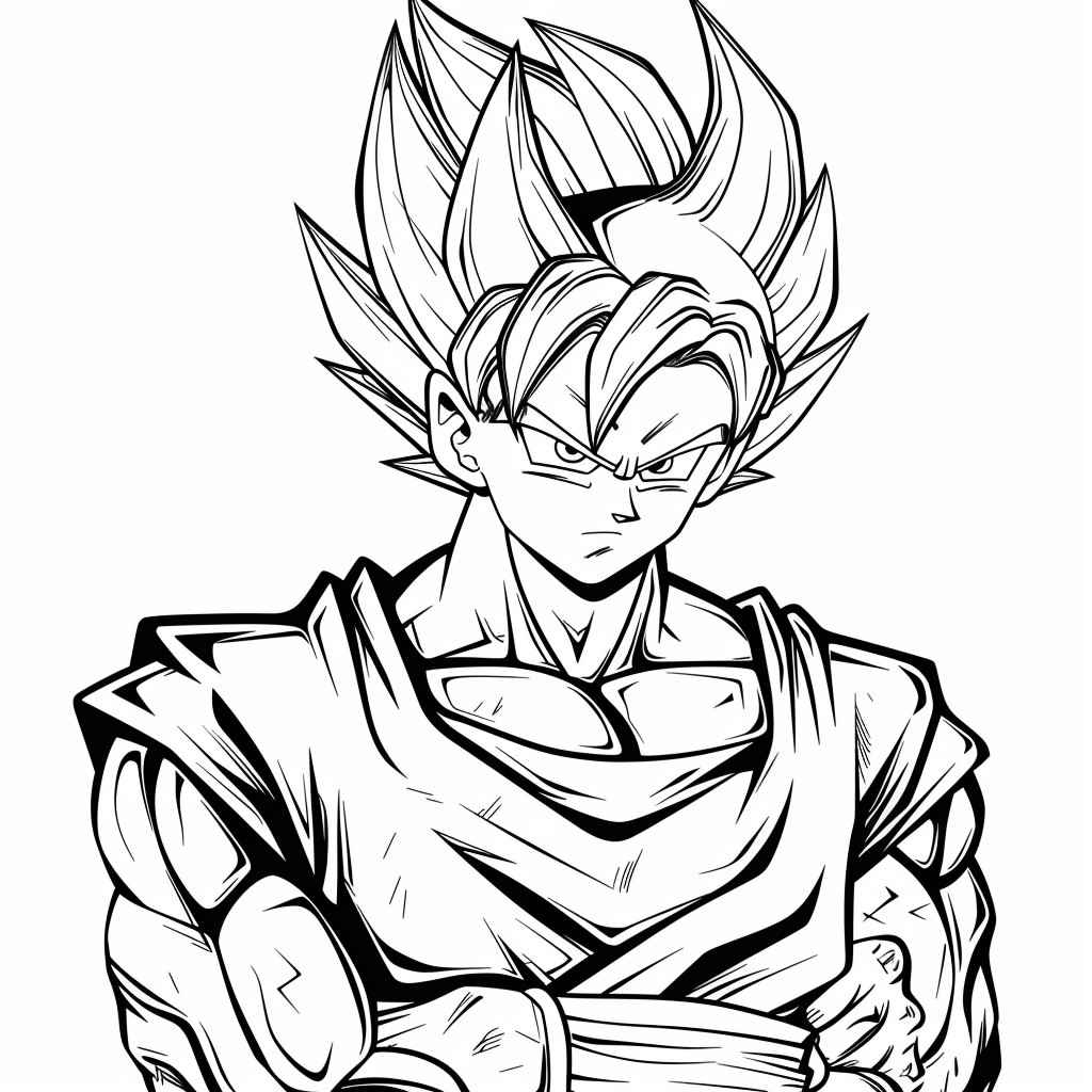 Goku Ausmalbilder 742
