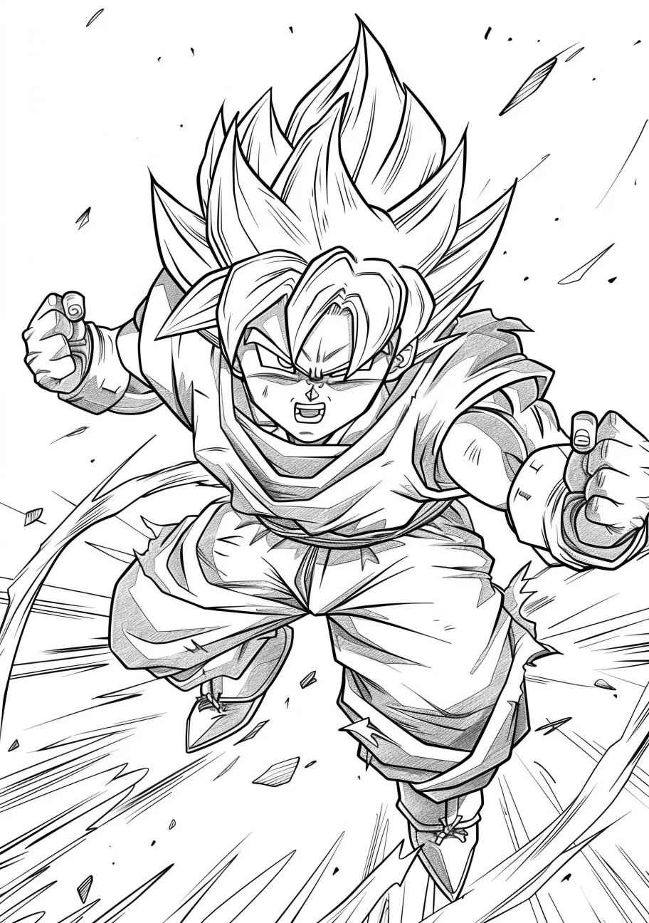 Goku Ausmalbilder 743