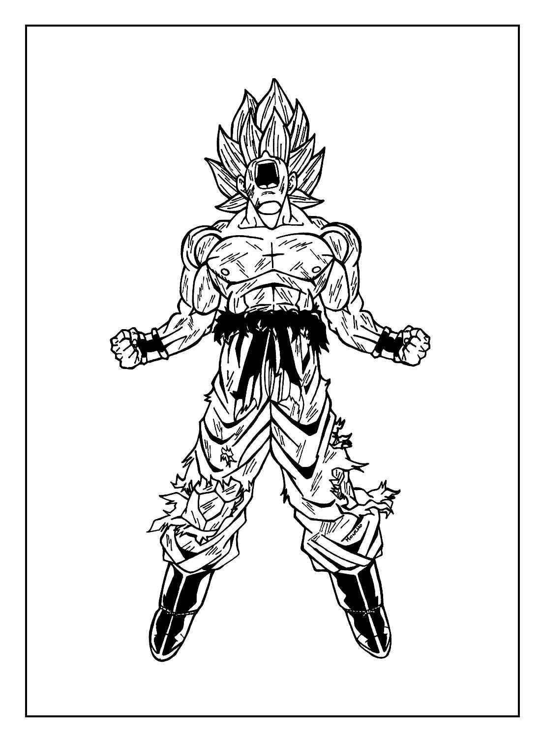 Goku Ausmalbilder 747