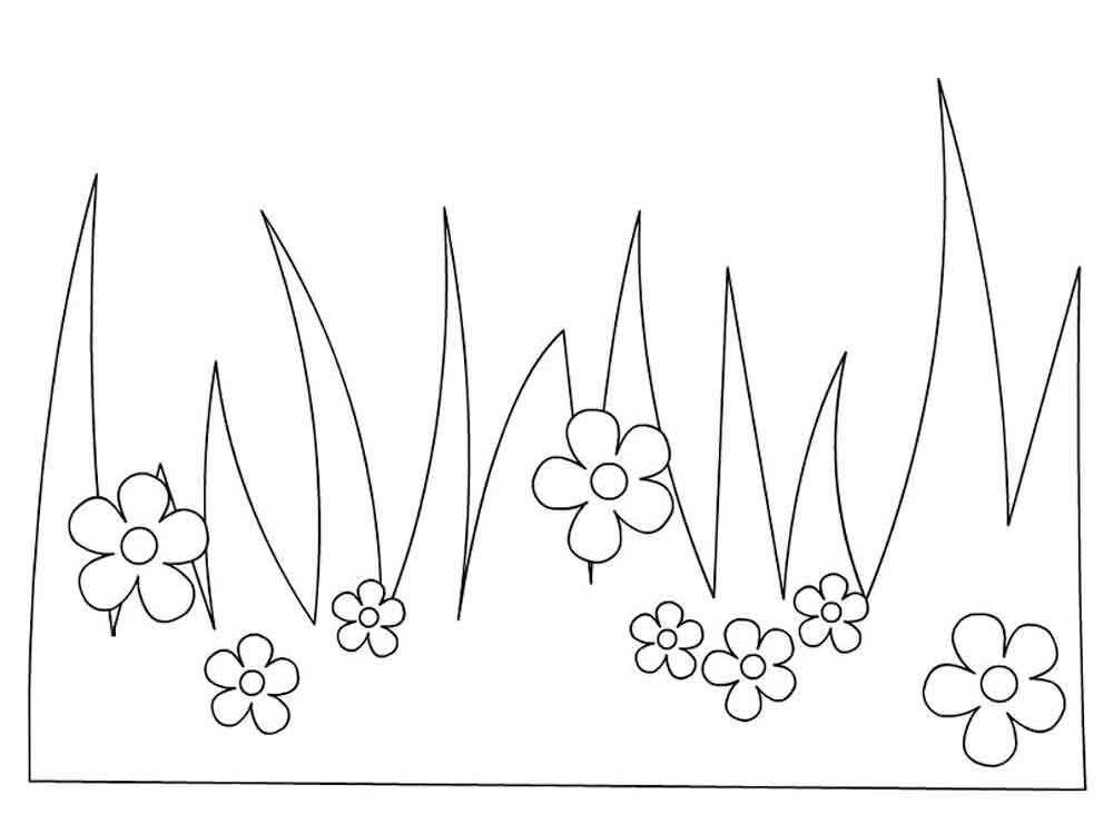 Gras Ausmalbilder 115
