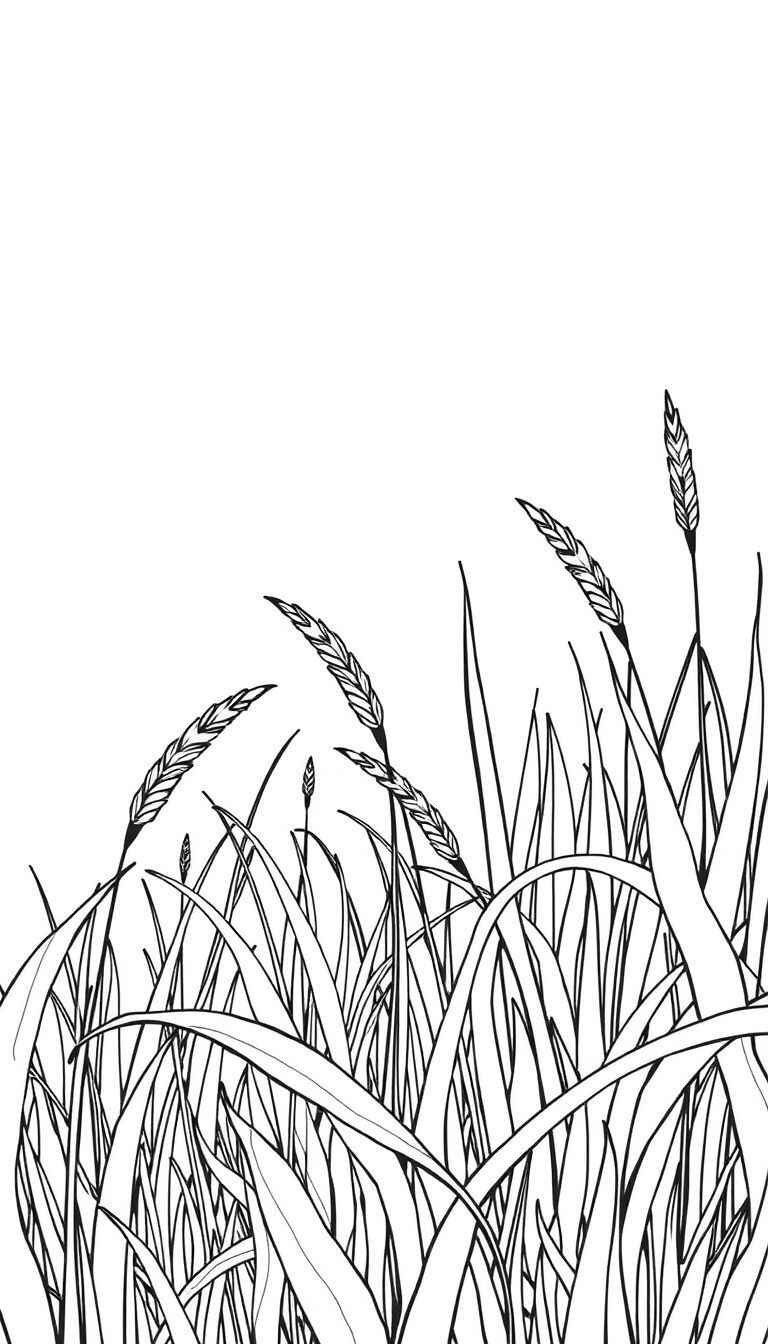 Gras Ausmalbilder 250