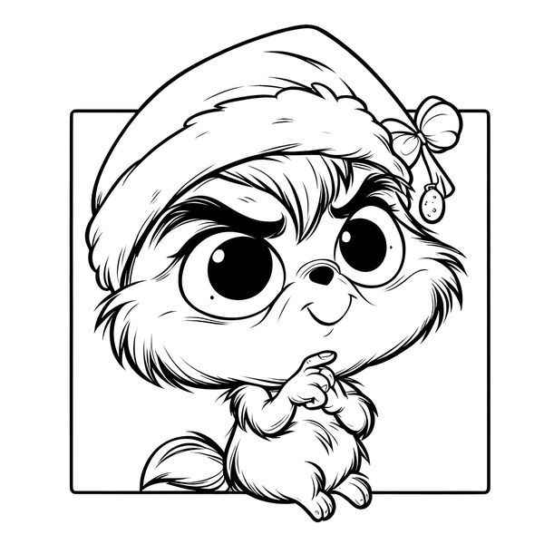 Grinch Ausmalbilder 007