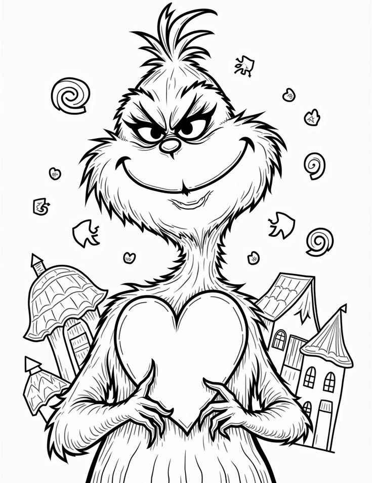 Grinch Ausmalbilder 046