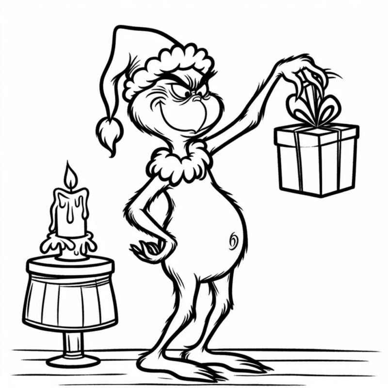 Grinch Ausmalbilder 650