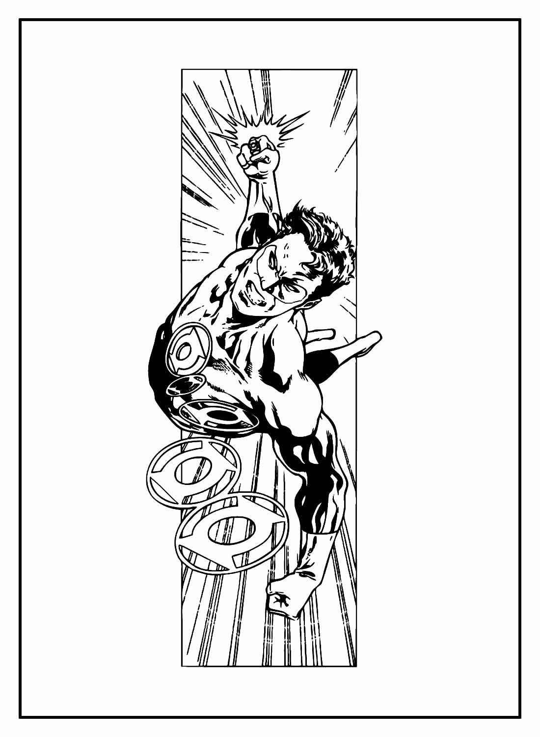 Grüne Laterne Ausmalbilder 543