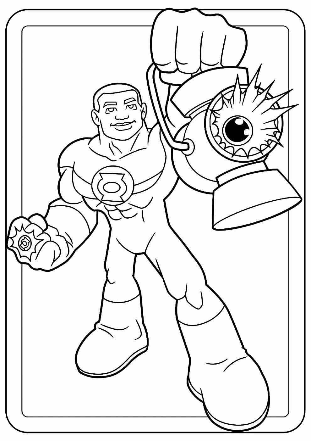 Grüne Laterne Ausmalbilder 584