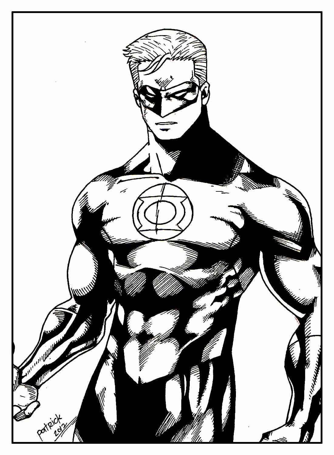 Grüne Laterne Ausmalbilder 613