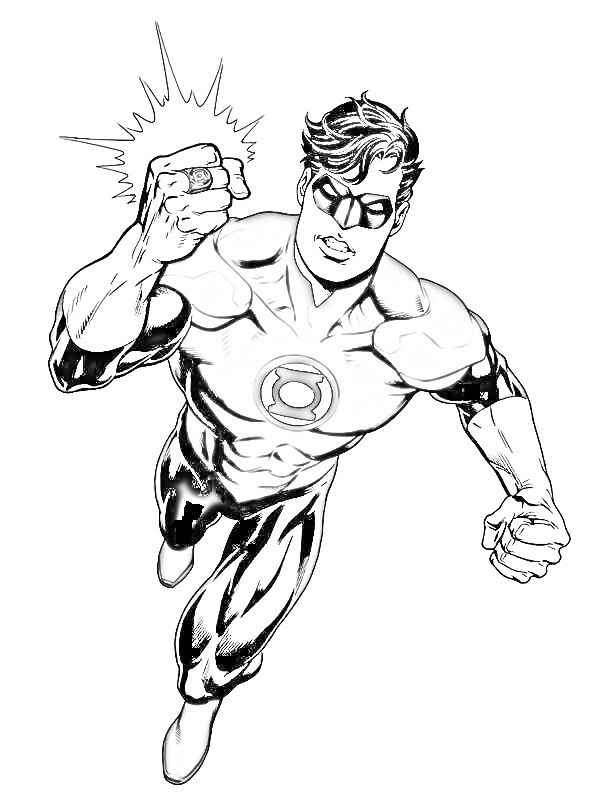 Grüne Laterne Ausmalbilder 705