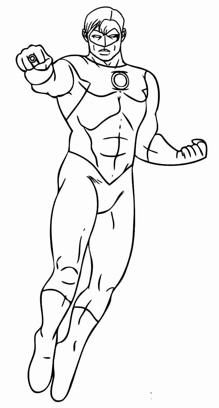 Grüne Laterne Ausmalbilder 813