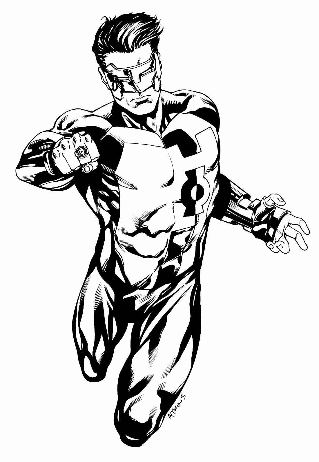 Grüne Laterne Ausmalbilder 842