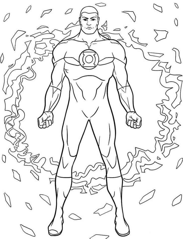 Grüne Laterne Ausmalbilder 845