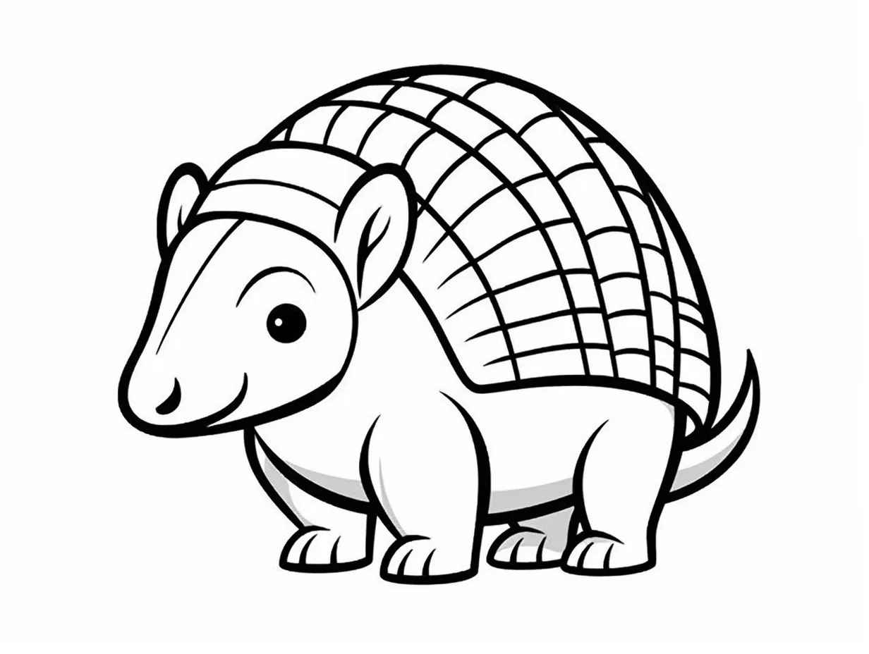 Gürteltier Ausmalbilder 124