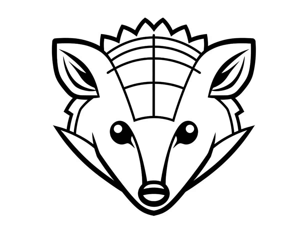 Gürteltier Ausmalbilder 410