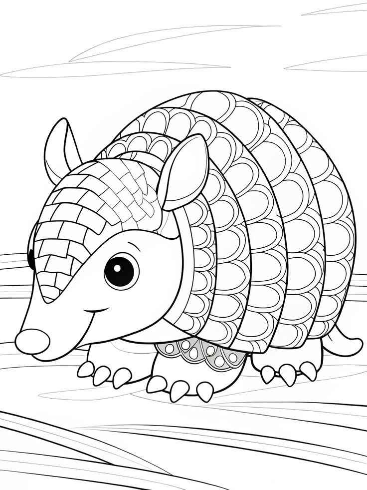 Gürteltier Ausmalbilder 941