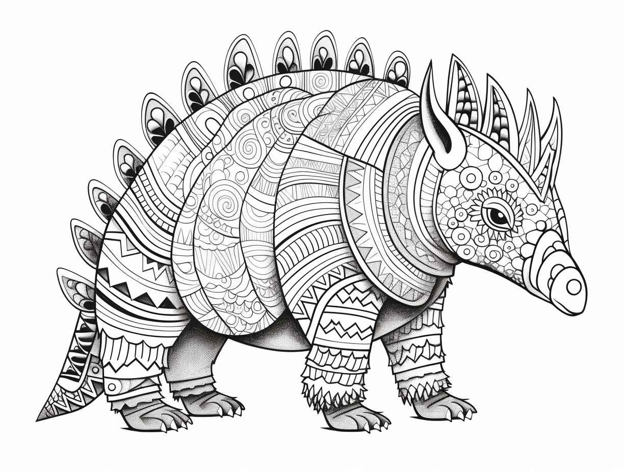 Gürteltier Ausmalbilder 953