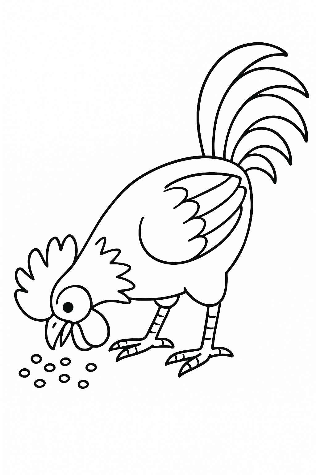 Hahn Ausmalbilder 046