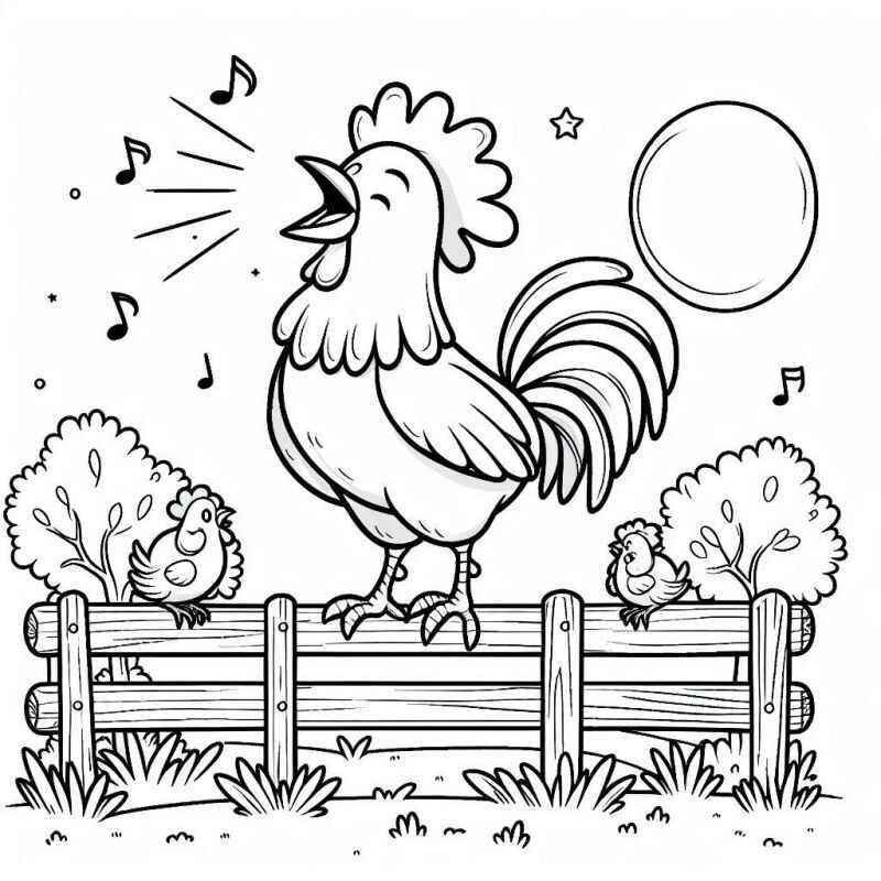 Hahn Ausmalbilder 151