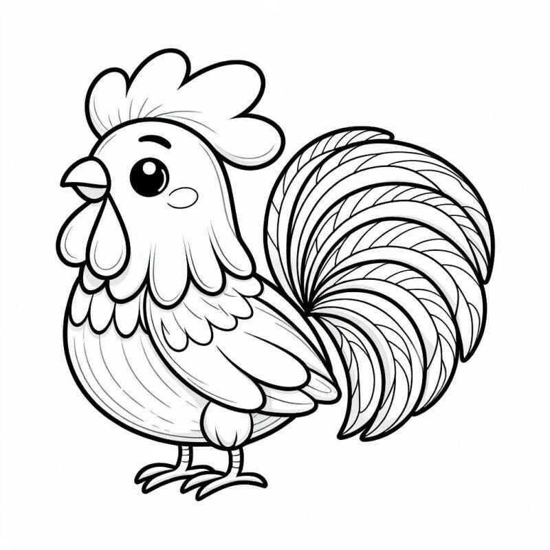 Hahn Ausmalbilder 246