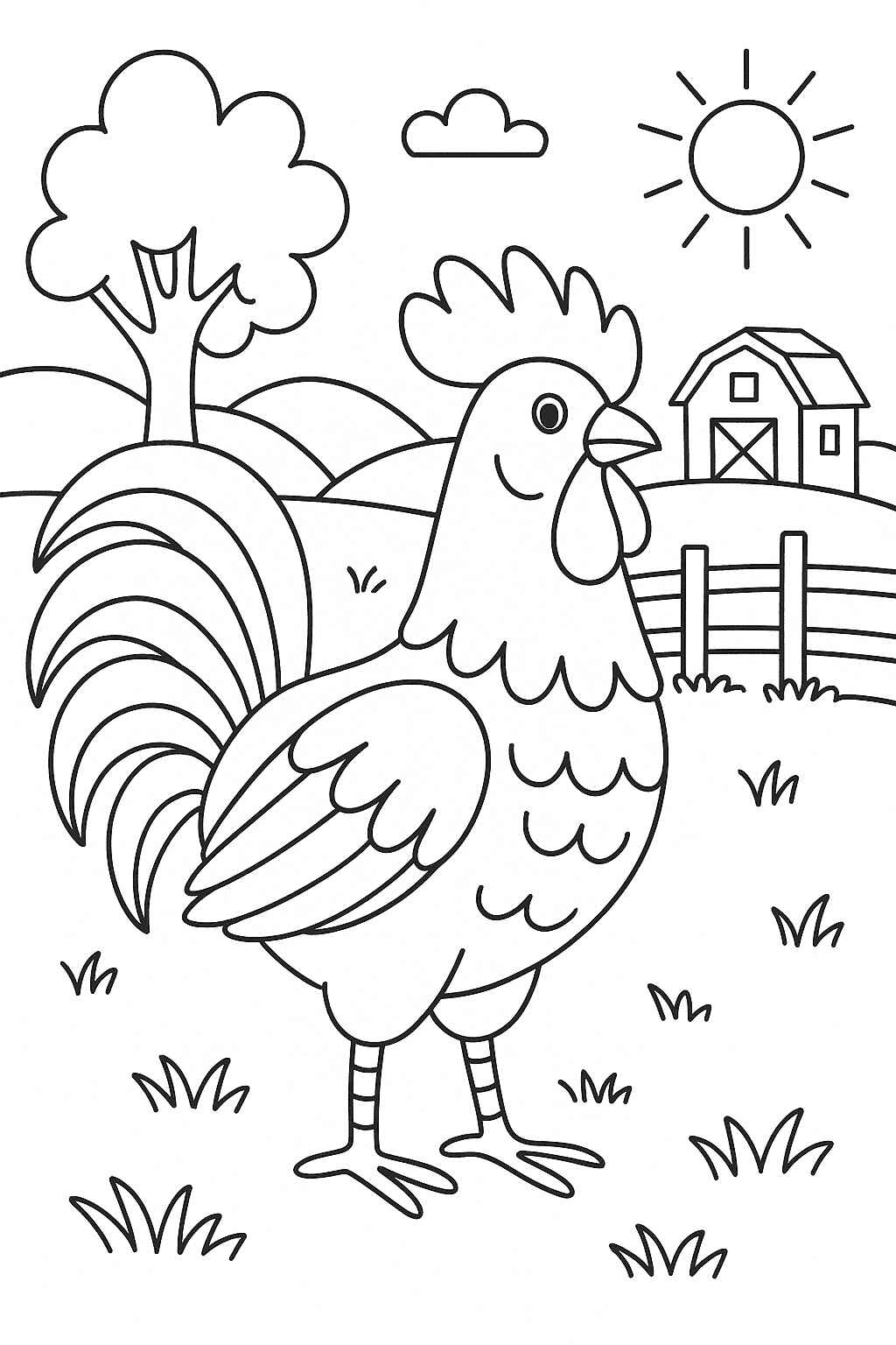 Hahn Ausmalbilder 604