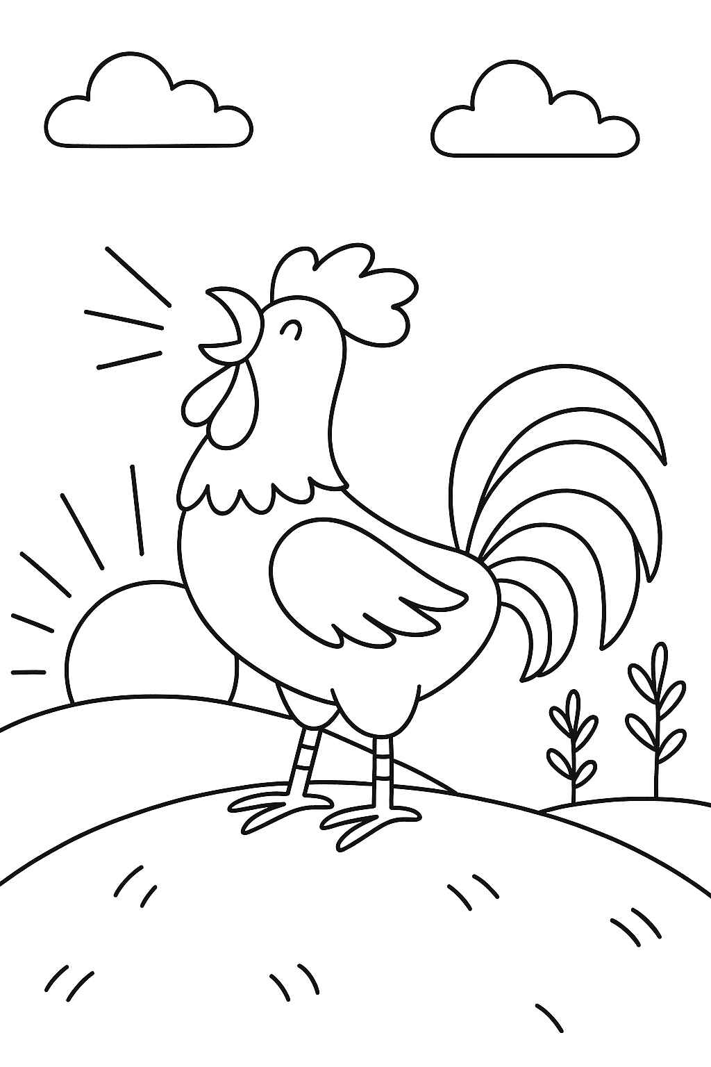 Hahn Ausmalbilder 827