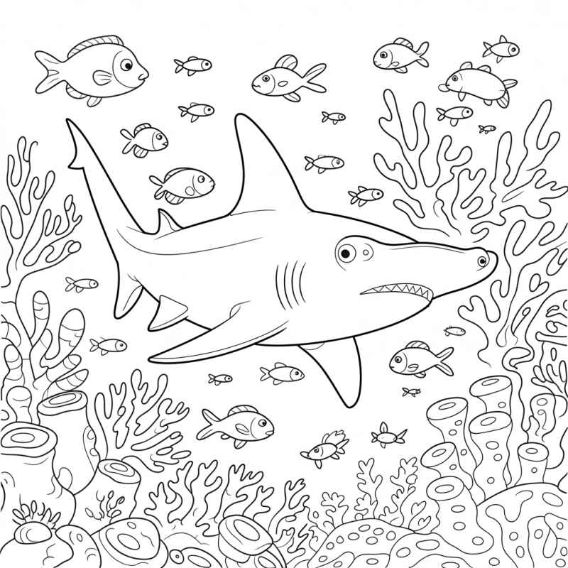 Hai Ausmalbilder 060