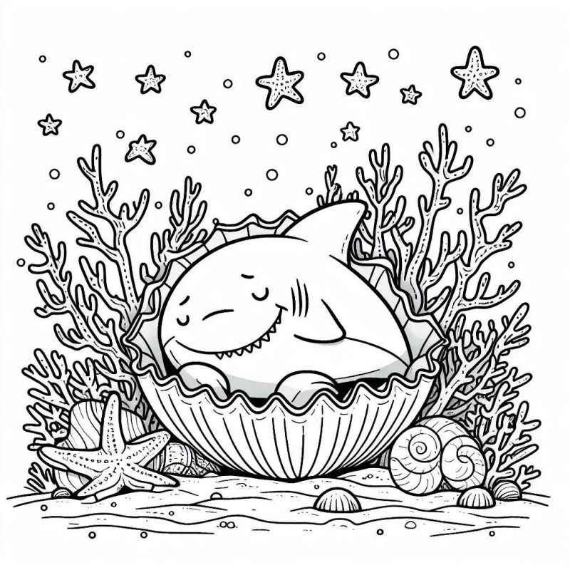 Hai Ausmalbilder 923