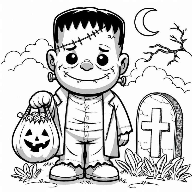 Halloween Ausmalbilder 456