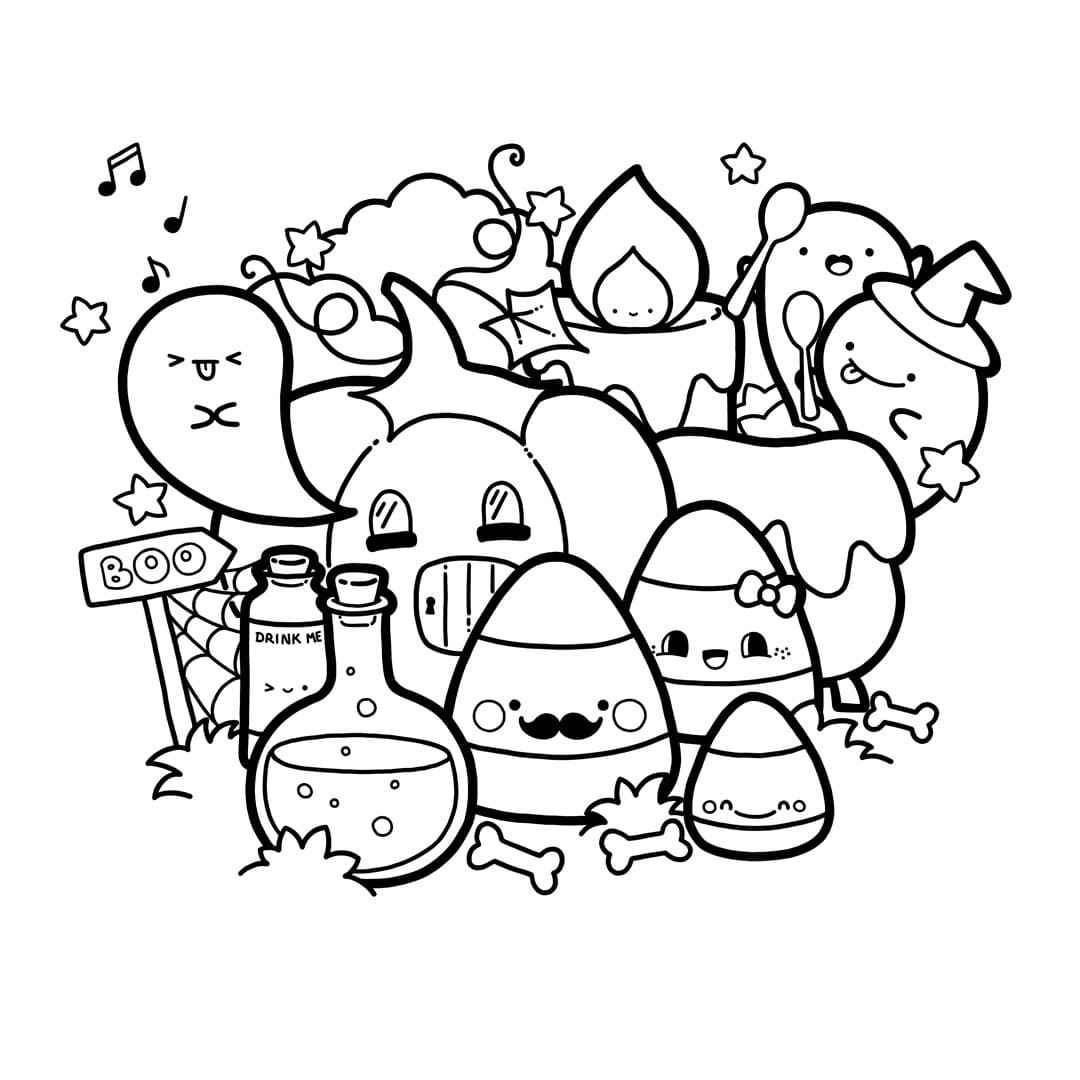 Halloween Ausmalbilder 825