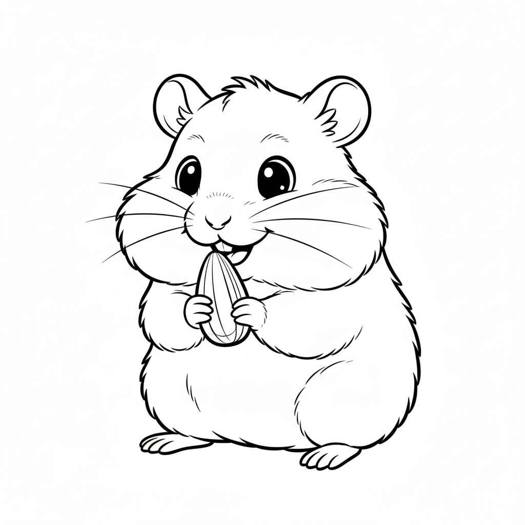 Hamster Ausmalbilder 006