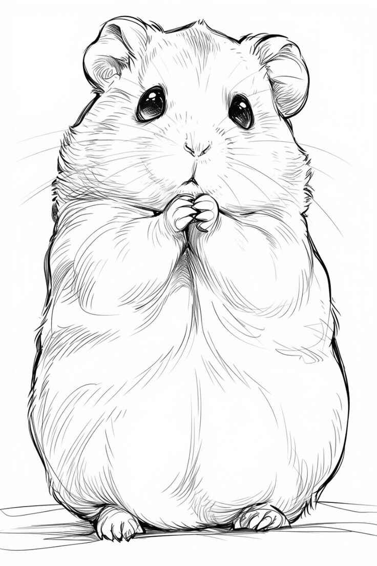 Hamster Ausmalbilder 007