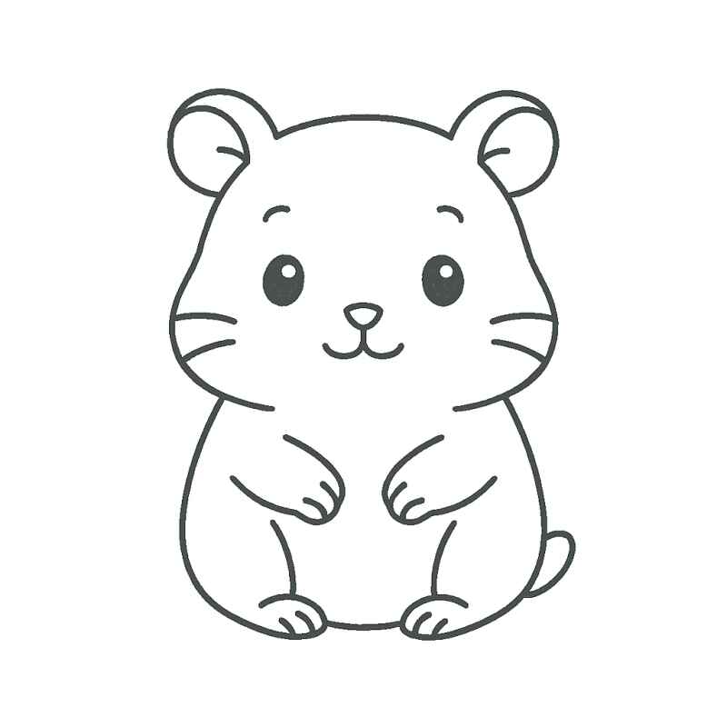 Hamster Ausmalbilder 022