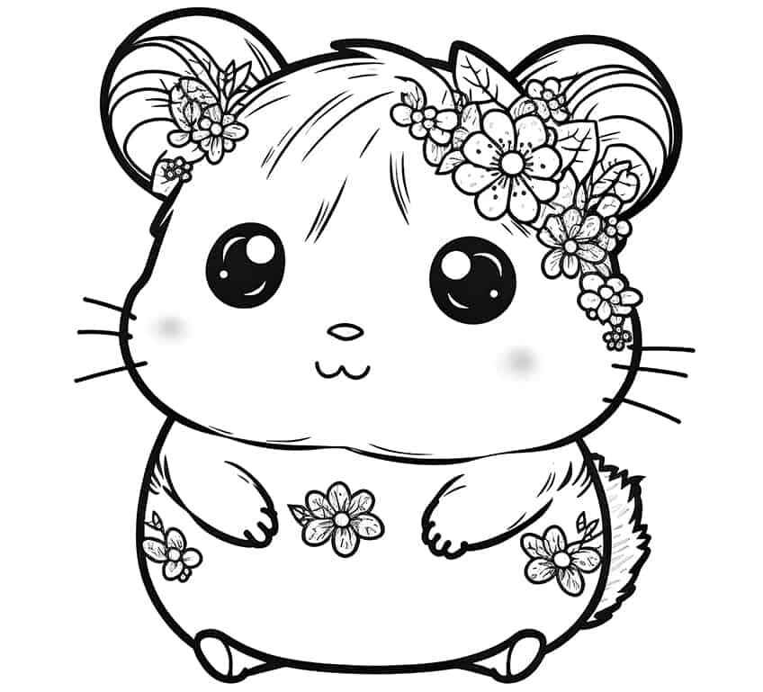 Hamster Ausmalbilder 487