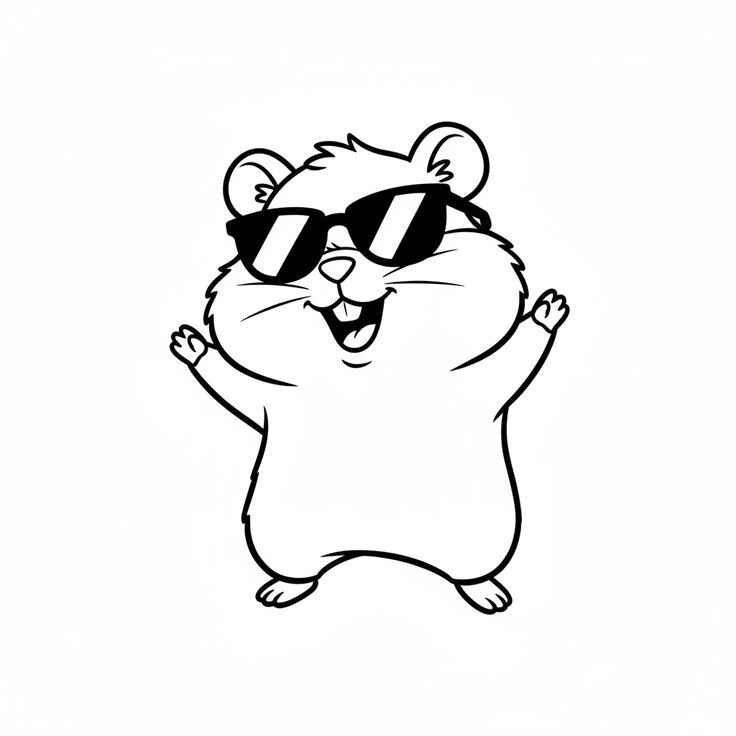 Hamster Ausmalbilder 805