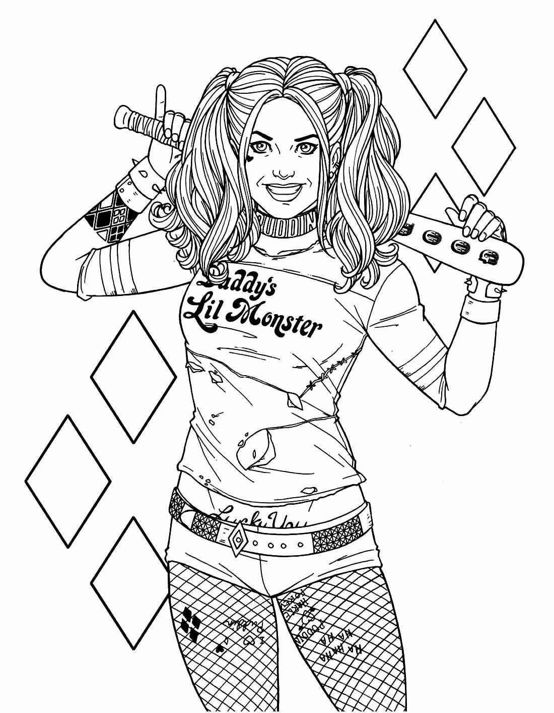 Harley Quinn Ausmalbilder 034