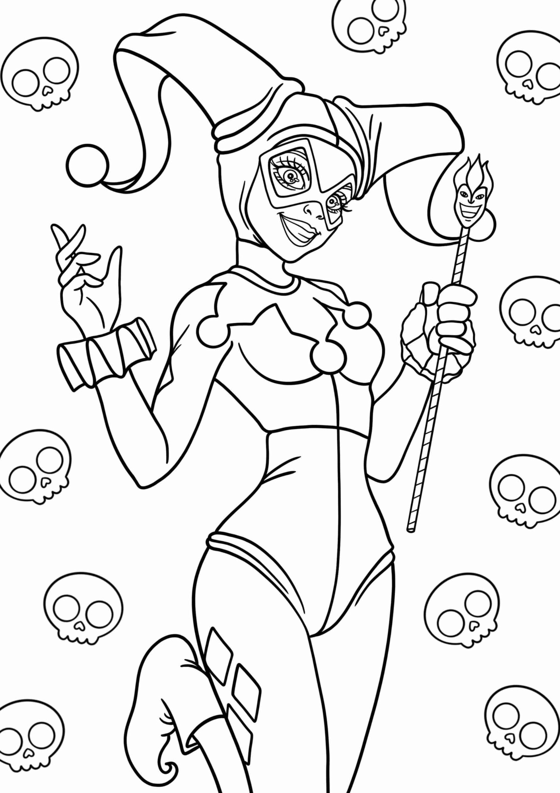Harley Quinn Ausmalbilder 096