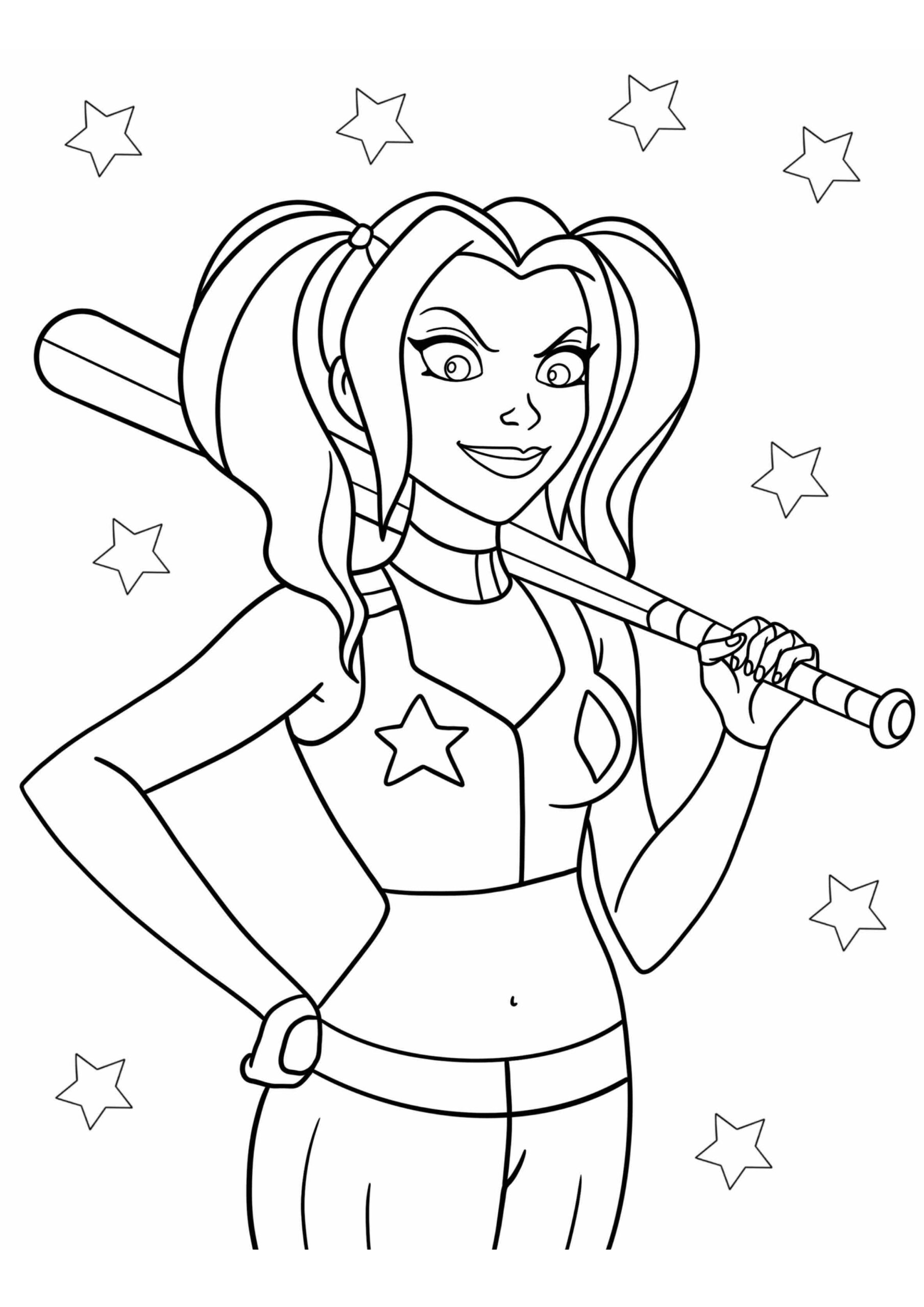 Harley Quinn Ausmalbilder 250