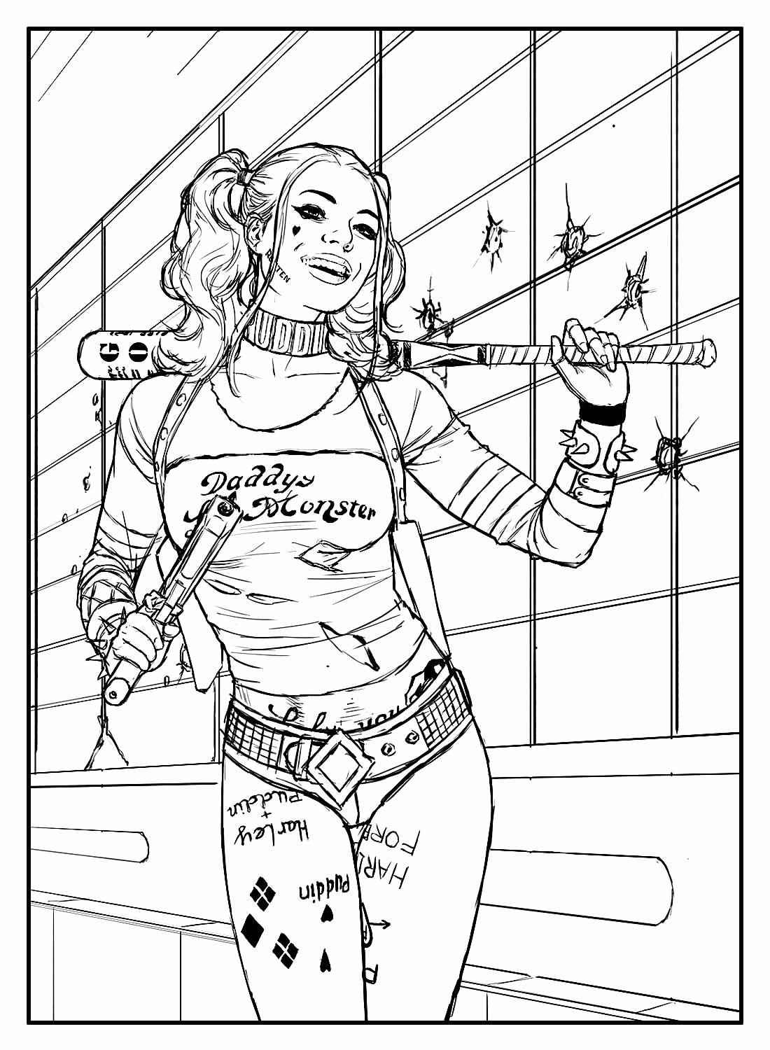 Harley Quinn Ausmalbilder 401